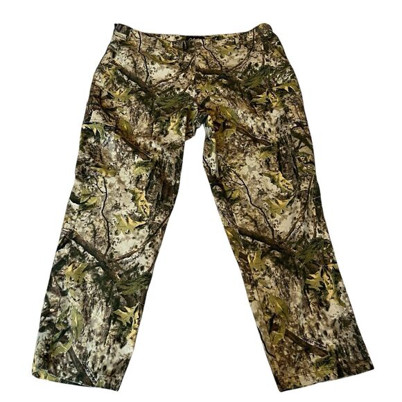 Cabela's Other - Cabelas Camo Cargo Pants Canvas ZONZ Woodlands Hunting Outdoor Mens Size 44 x 32